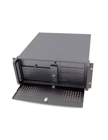 AIC CHASSIS 4U RMC-4A BLACK for ATX MB FAN STEEL DOOR 7FULL SLOT NO PSU