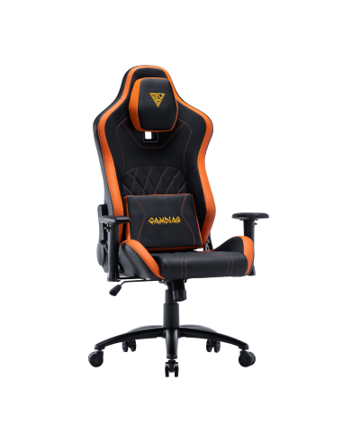 GAMDIAS SEDIA GAM. ZELUS M3 L BO NERA/ARANCIO POGGIATESTA REGOLABILE