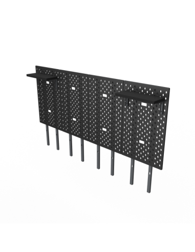 DEZCTOP DESK PANNELLI KIT 4 PEZZI PER SCRIVANIA 160 NERO E NOCE AC-BFTDB4X-BK1