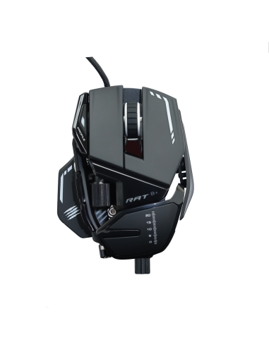 MAD CATZ GAMING MOUSE R.A.T. 8+ BLACK OTTICO ALLUMINIO +16K DPI 11xPUL PRG