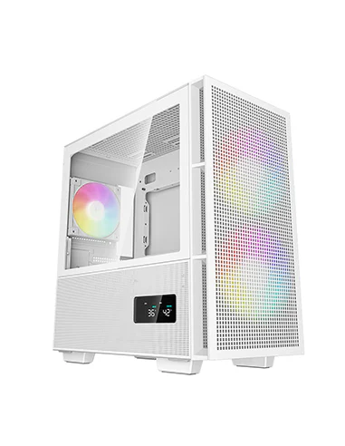 DEEPCOOL CASE MICRO ATX CH360 DIGITAL WHITE 2140+1120mm ARGB FAN TG