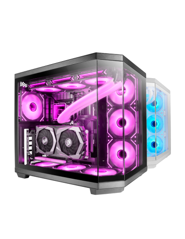 MARS GAMING CASE MC3TCORE TRIPLO VETRO TEMPERATO FINO AL 10 VENTOLE , NERO