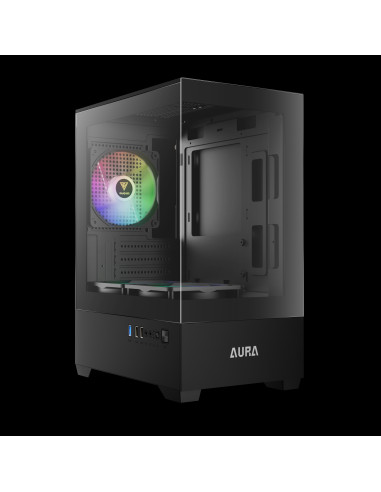 GAMDIAS CASE MID TOWER AURA GC9M ARGB 2xTG 3x120mm ARGB FILTRO MAGNETICO